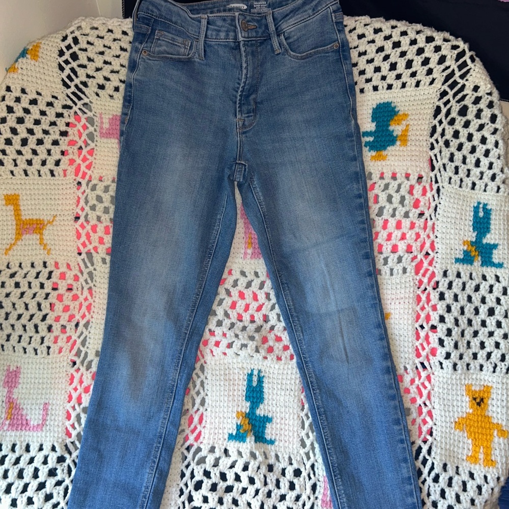 Old Navy Rockstar Super Skinny High Rise Women's blue Jeans